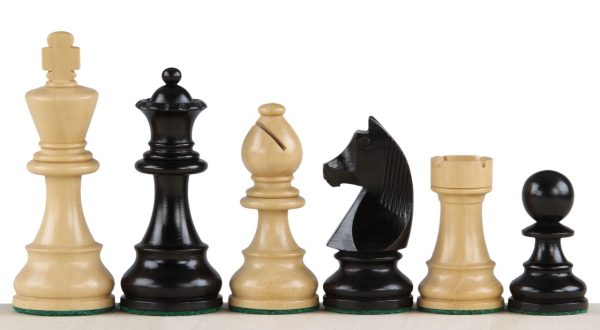 Tournament chess set No. 5 - 50mm board + German Knight 3.5" figures (101 E350 32 WAL) - Image 2
