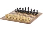 Tournament chess set No. 5 - 50mm board + German Knight 3.5" figures (101 E350 32 WAL)