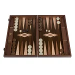 Premium Handcrafted Ziricote Bookmatch Backgammon Set - Thermo Oak, Walnut & Oak Points  BZZ1