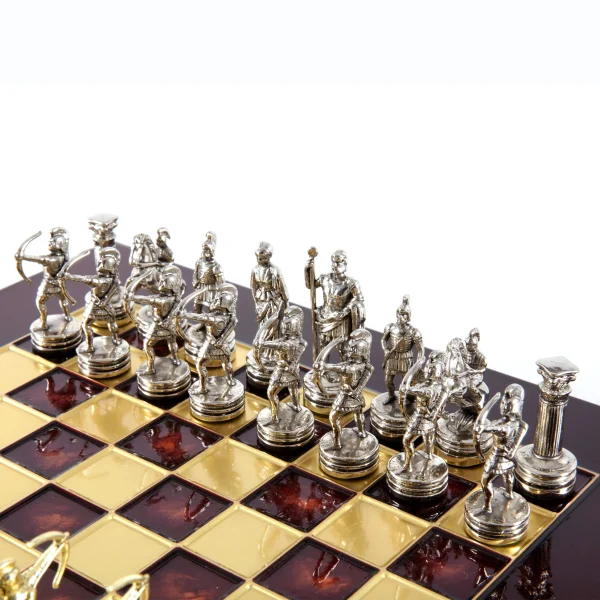 Handcrafted ARCHERS CHESS SET small S15RED - Image 3